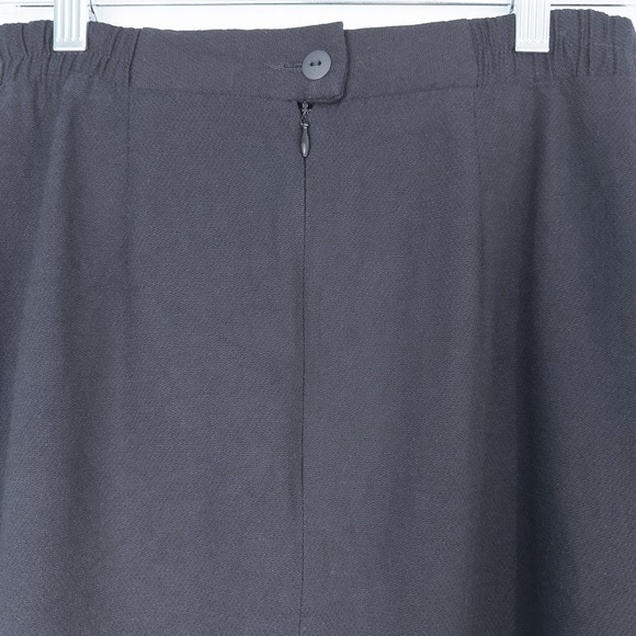 Vintage Pleated Sailor Skirt Nautical Preppy Academia Old Money Black Petite 6 - Picture 7 of 15